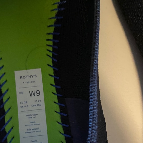 Rothy's Black and Blue Loafers - Picture 5 of 6